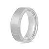 Thumbnail Image 3 of Men’s 8.0mm Satin-Centre Beveled Edge Engravable Wedding Band in Tantalum (1 Line) - Size 10