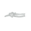 Thumbnail Image 6 of 1/2 CT. T.W. Diamond Heart Frame Three Piece Bridal Set in 10K White Gold