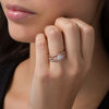 Thumbnail Image 2 of 1/3 CT. T.W. Composite Diamond Frame Heart-Sides Twist Three Piece Bridal Set in 10K Rose Gold