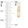 Thumbnail Image 2 of 1/4 CT. T.W. Baguette Diamond Hoop Earrings in 10K Gold