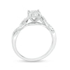 Thumbnail Image 2 of 1/4 CT. T.W. Multi-Diamond Frame Twist Shank Promise Ring in 10K White Gold