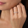 Thumbnail Image 3 of 7/8 CT. T.W. Diamond Ten Stone Wedding Band in 10K Rose Gold
