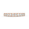 Thumbnail Image 4 of 7/8 CT. T.W. Diamond Ten Stone Wedding Band in 10K Rose Gold