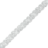 Thumbnail Image 0 of 4 CT. T.W. Diamond "XO" Link Bracelet in 10K White Gold - 7.25"