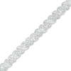 Thumbnail Image 1 of 4 CT. T.W. Diamond "XO" Link Bracelet in 10K White Gold - 7.25"