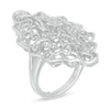 Thumbnail Image 2 of 1/10 CT. T.W. Diamond Ornate Vintage-Style Ring in Sterling Silver