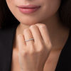 Thumbnail Image 2 of 1/3 CT. T.W. Diamond Wedding Band in 10K White Gold