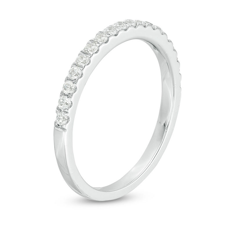 Main Image 3 of 1/3 CT. T.W. Diamond Wedding Band in 10K White Gold