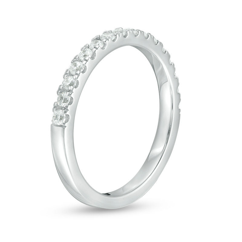 Main Image 3 of 3/8 CT. T.W. Diamond Wedding Band in 10K White Gold
