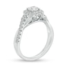 Thumbnail Image 1 of 5/8 CT. T.W. Diamond Cushion Frame Twist Shank Engagement Ring in 10K White Gold