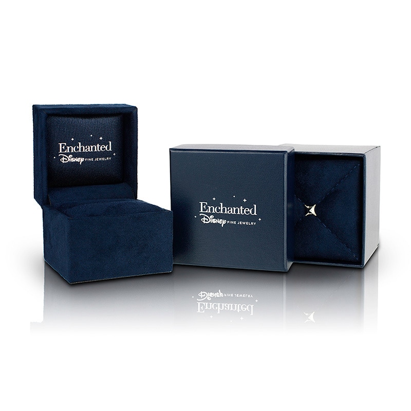 Main Image 4 of Enchanted Disney Belle 1-1/4 CT. T.W. Oval Diamond Double Frame Engagement Ring in 14K Two-Tone Gold