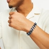 Thumbnail Image 2 of 14.75mm Curb Chain Bracelet in Two-Tone Ion-Plated Stainless Steel - 9.0"