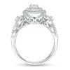 Thumbnail Image 4 of 3/4 CT. T.W. Diamond Double Frame Twist Bridal Set in 10K White Gold