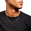 Thumbnail Image 2 of Adjustable 050 Gauge Box Chain Necklace in 14K White Gold - 22"