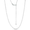 Thumbnail Image 0 of Adjustable 1.05mm Rope Chain Necklace in 14K White Gold - 22"