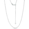 Thumbnail Image 1 of Adjustable 1.05mm Rope Chain Necklace in 14K White Gold - 22"
