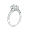 Thumbnail Image 2 of 1 CT. T.W. Pear-Shaped Diamond Double Frame Split Shank Engagement Ring in 14K White Gold