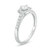 Thumbnail Image 2 of 1/2 CT. T.W. Princess-Cut Diamond Tilted Frame Engagement Ring in 10K White Gold