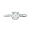 Thumbnail Image 3 of 1/2 CT. T.W. Princess-Cut Diamond Tilted Frame Engagement Ring in 10K White Gold
