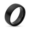 Thumbnail Image 2 of 8.0mm Satin Wedding Band in Black IP Tantalum