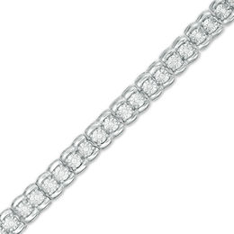 1/4 CT. T.W. Diamond Tennis Bracelet in Sterling Silver - 7.25"