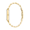Thumbnail Image 2 of Men's Bulova Modern Diamond Accent Gold-Tone Watch with Rectangular Black Dial (Model: 97D118)