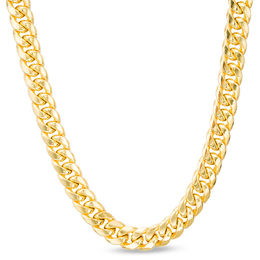 Men's 7.4mm Cuban Curb Chain Necklace in 10K Gold - 22&quot;