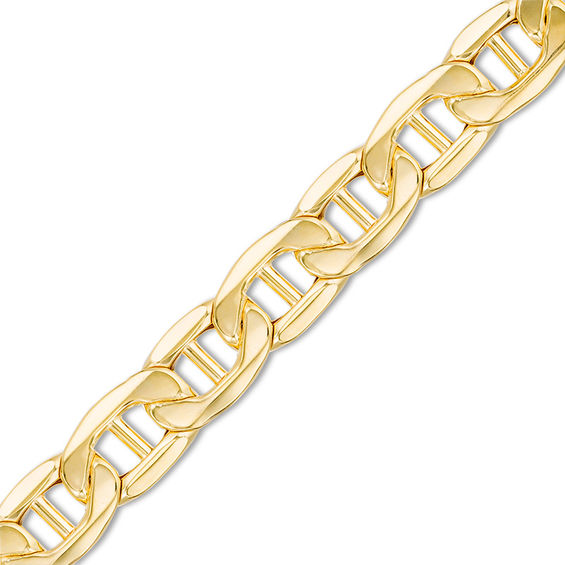 Men's 10.3mm Mariner Link Chain Bracelet in 10K Gold 9" Zales Outlet