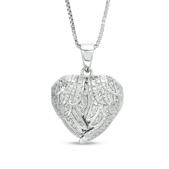 Angel wing heart locket 2025