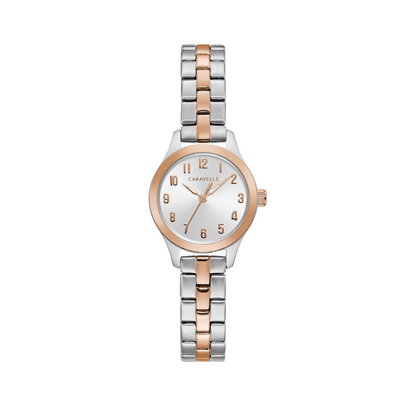 Main Image 1 of Ladies' Caravelle by Bulova Two-Tone Watch with Silver-Tone Dial (Model: 45L175)