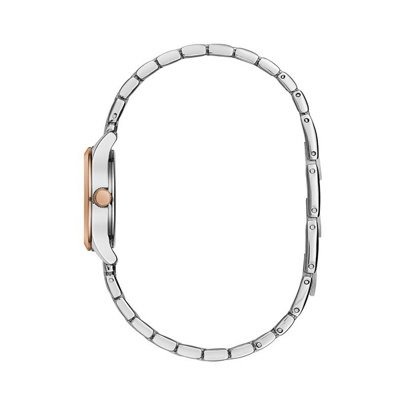 Main Image 2 of Ladies' Caravelle by Bulova Two-Tone Watch with Silver-Tone Dial (Model: 45L175)