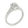 Thumbnail Image 2 of 1/6 CT. T.W. Princess-Cut Diamond Frame Promise Ring in Sterling Silver