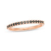 Thumbnail Image 1 of 1/6 CT. T.W. Black Diamond Anniversary Band in 10K Rose Gold