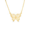 Thumbnail Image 1 of Diamond-Cut Butterfly Pendant in 10K Gold