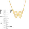Thumbnail Image 1 of Diamond-Cut Butterfly Pendant in 10K Gold