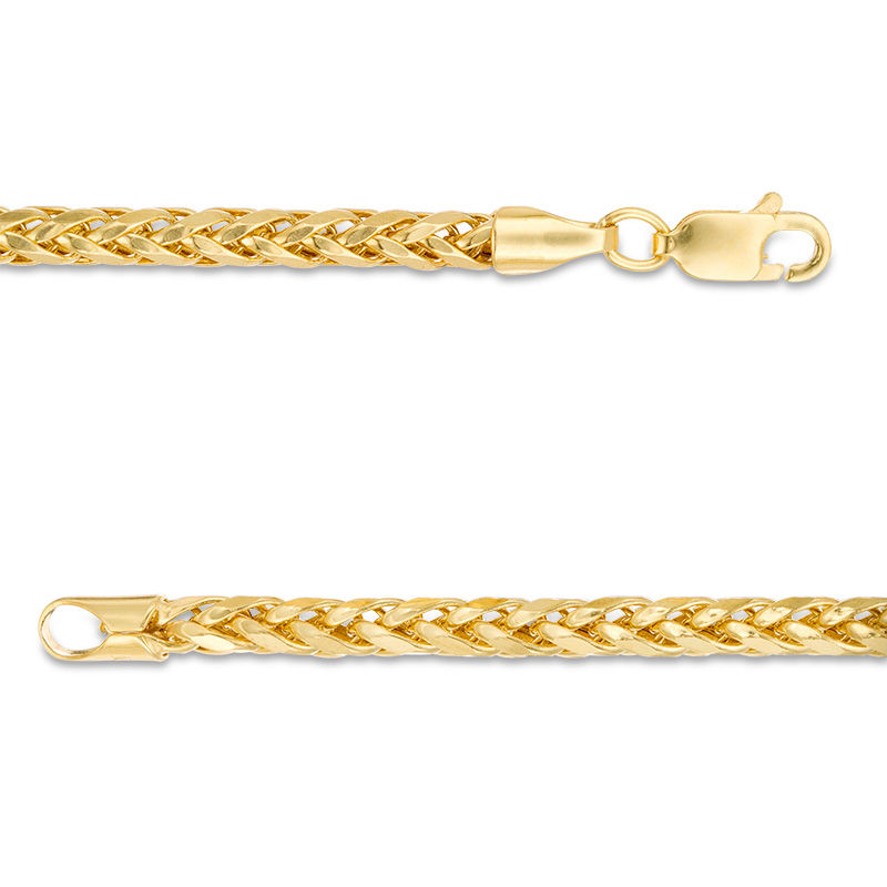 Main Image 3 of Ladies' 3.15mm Diamond-Cut Franco Snake Chain Necklace in Hollow 14K Gold - 18"