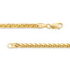 Thumbnail Image 2 of Men's 3.15mm Diamond-Cut Franco Snake Chain Necklace in Hollow 14K Gold - 24"