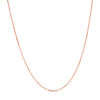 Thumbnail Image 1 of Ladies' 0.9mm Adjustable Cable Chain Necklace in 14K Rose Gold - 22"