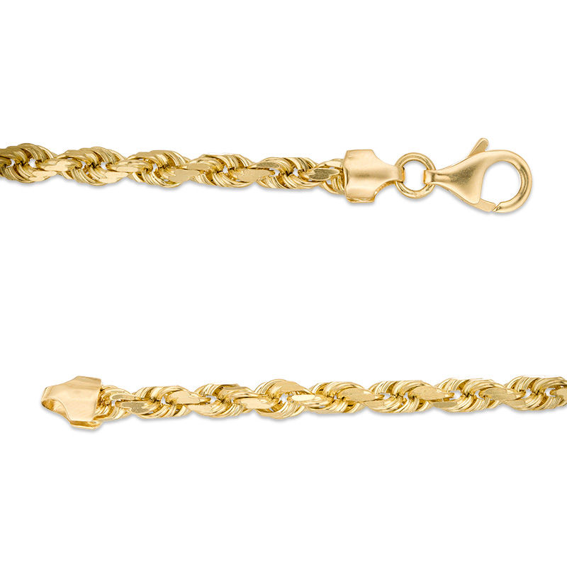 9ct Yellow Gold Italian Made Classic Rope Chain - 4mm - 20