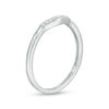 Thumbnail Image 1 of Diamond Accent Vintage-Style Contour Anniversary Band in 10K White Gold