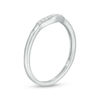 Thumbnail Image 2 of Diamond Accent Vintage-Style Contour Anniversary Band in 10K White Gold