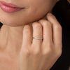 Thumbnail Image 2 of Diamond Accent Vintage-Style Contour Anniversary Band in 10K White Gold