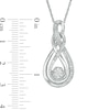 Thumbnail Image 3 of Diamond Accent Double Infinity Knot Pendant in Sterling Silver