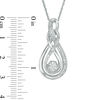 Thumbnail Image 3 of Diamond Accent Double Infinity Knot Pendant in Sterling Silver