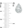 Thumbnail Image 2 of Diamond Accent Teardrop Stud Earrings in Sterling Silver