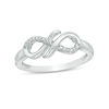 Thumbnail Image 0 of Diamond Accent Sideways Layered Infinity Ring in Sterling Silver