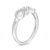 Thumbnail Image 3 of Diamond Accent Sideways Layered Infinity Ring in Sterling Silver