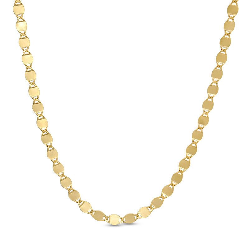 Main Image 1 of Made in Italy Mirror Valentino Chain Necklace in 14K Gold - 20"