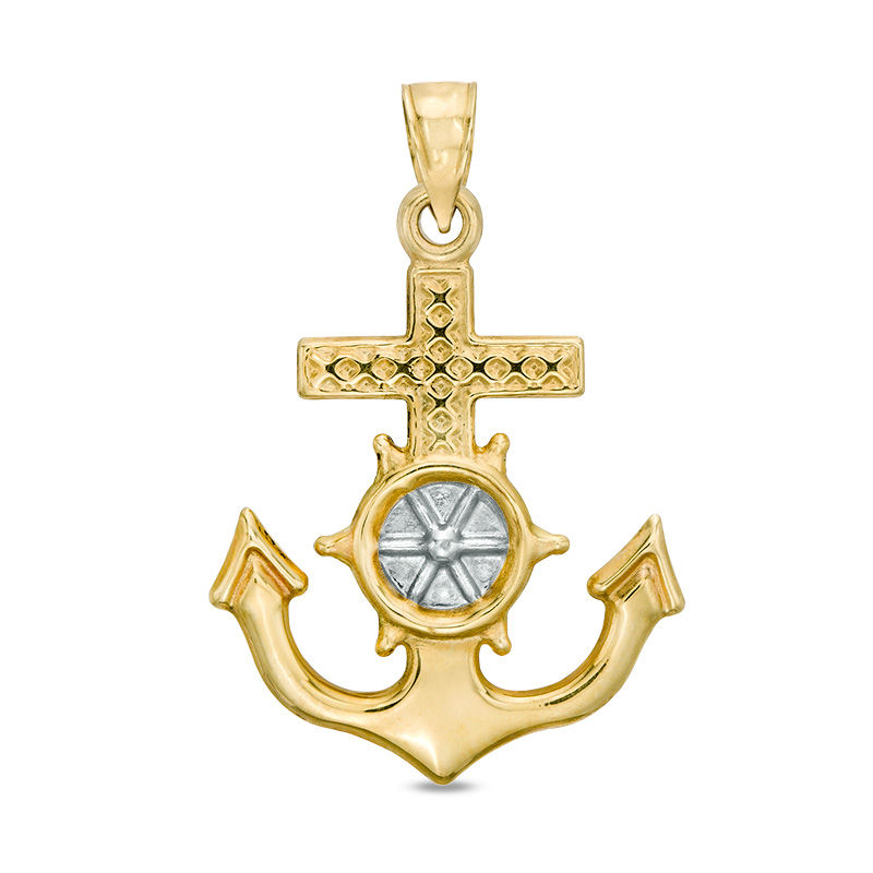 Anchor Pendant in 14K Gold | Zales