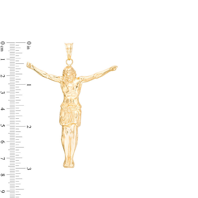 Main Image 2 of Crucifix Necklace Charm in 10K Gold